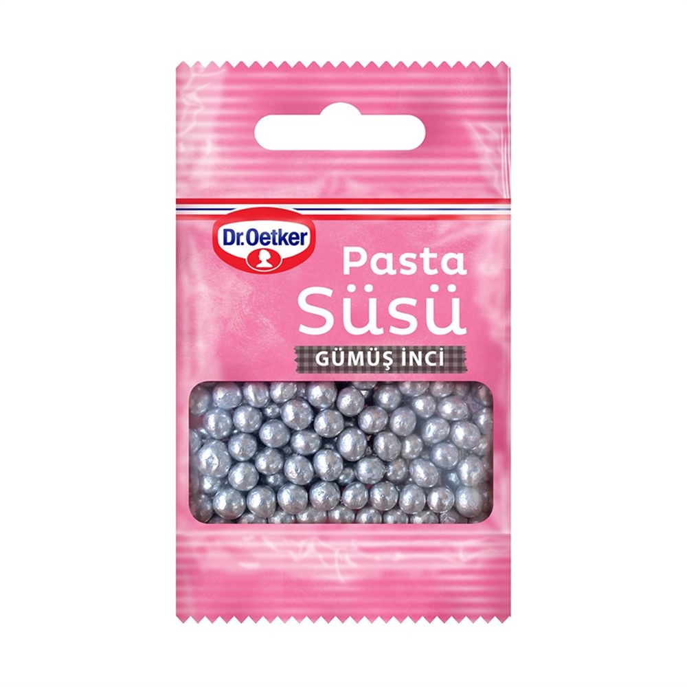 Dr.Oetker Pasta Süsü Gümüş İnci 10 Gr