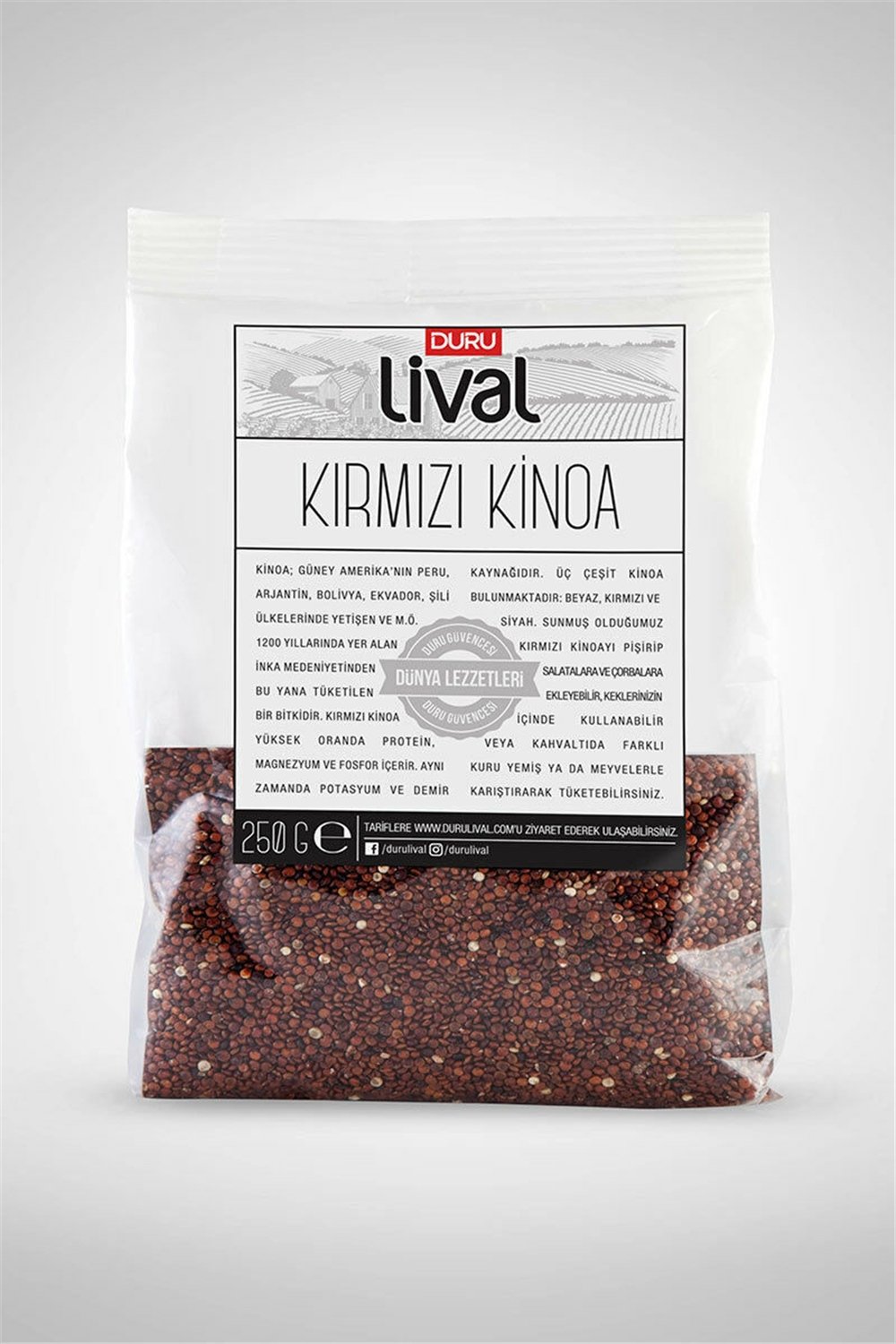 Duru Lival Kırmızı Kınoa 250 Gr.