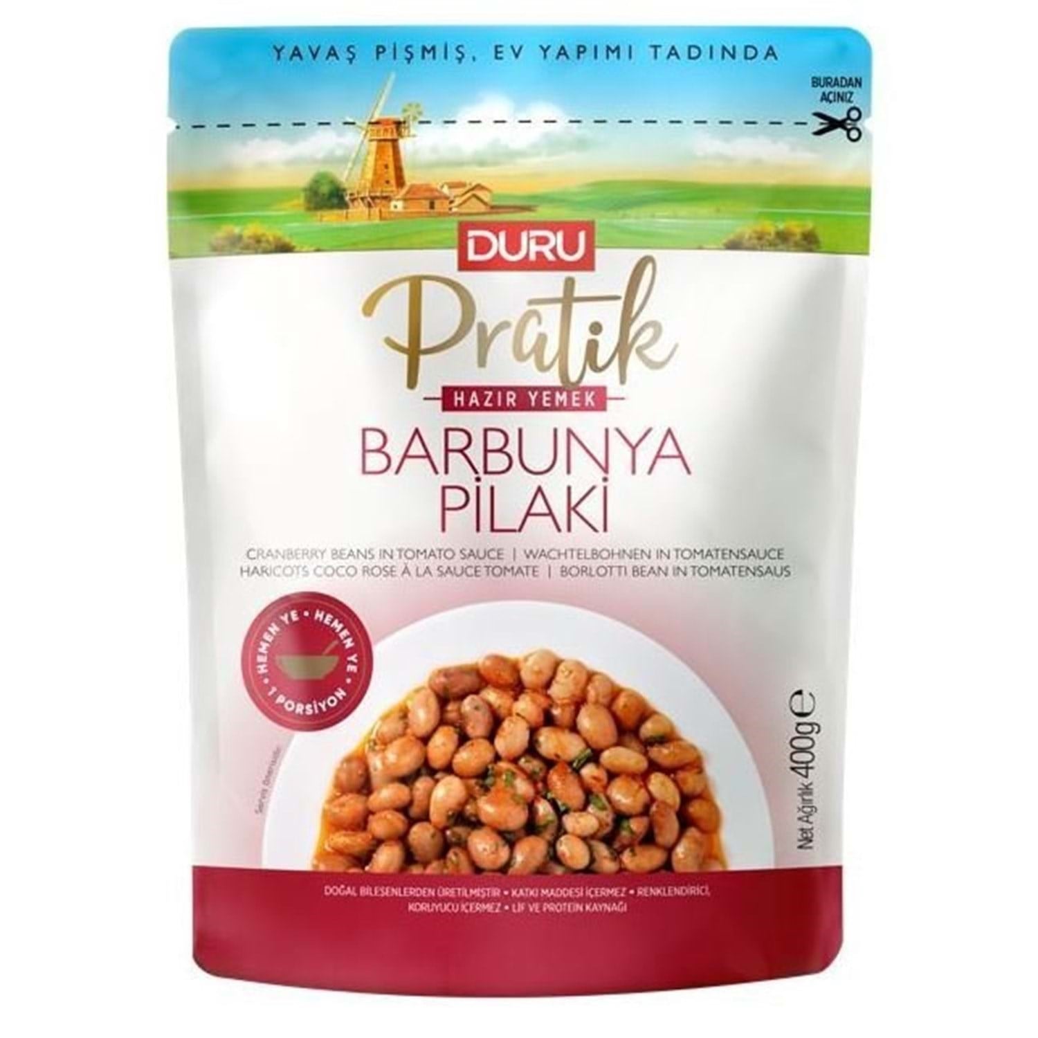 Diğer Hazır YemekDuru Pratik Hazır Yemek Barbunya Pilaki 400 g