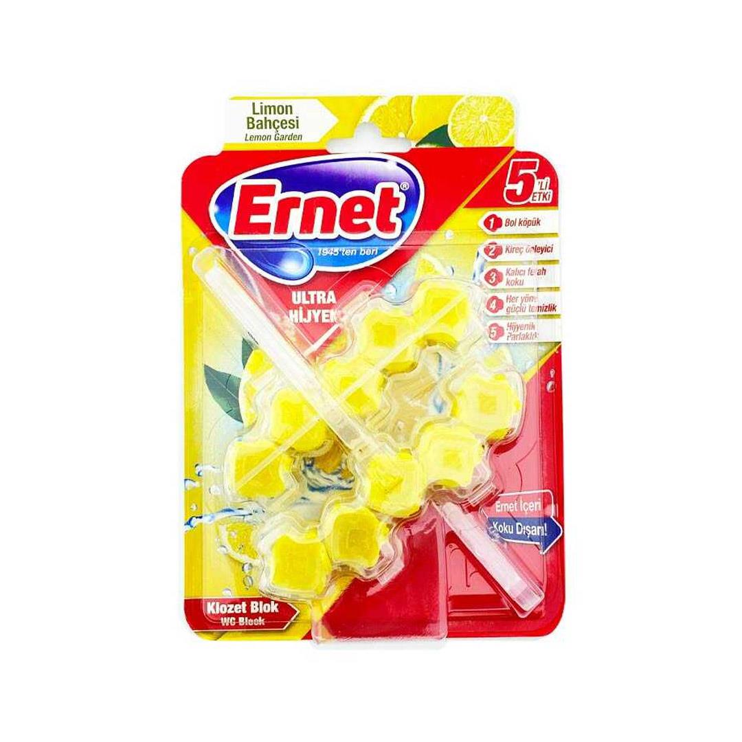 Tuvalet TemizleyicilerErnet Klozet Blok Ultra Hijyen 2*50 gr Limon Bahçesi