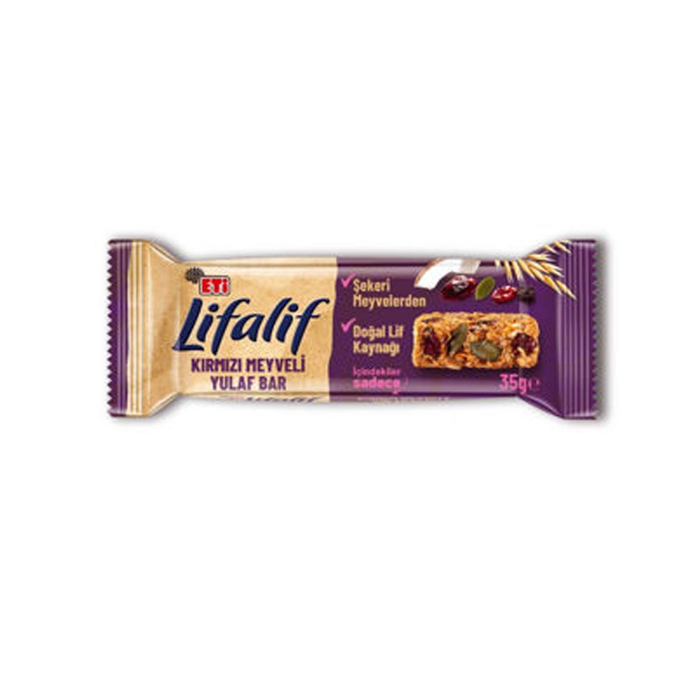 CipsEti Lıfalıf Yulaf  Bar Kırmızı Meyve 35 Gr