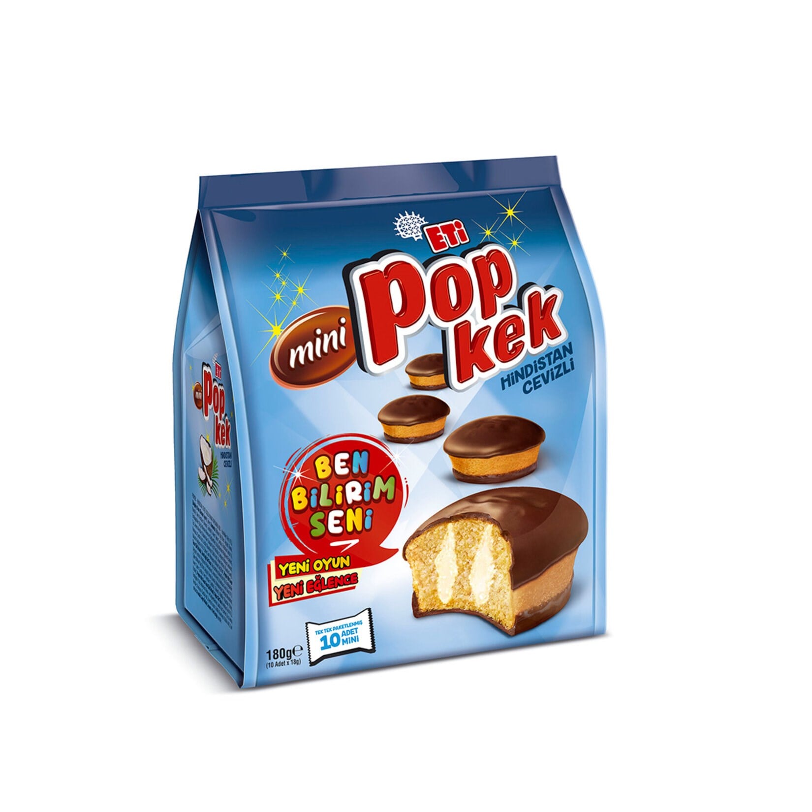 KekEti Popkek Hindistan Cevizli Mini 180 g