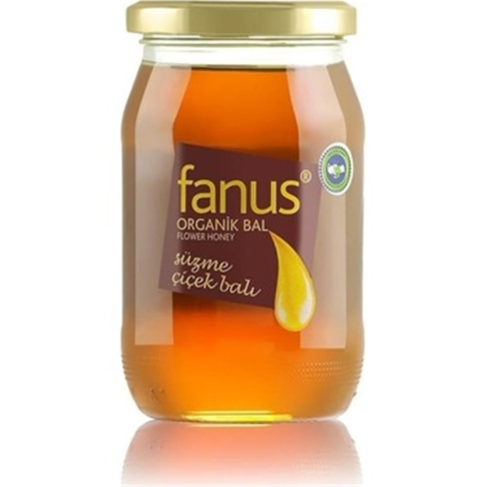 Fanus Süzme Organik Çiçek Balı 460 gr cam