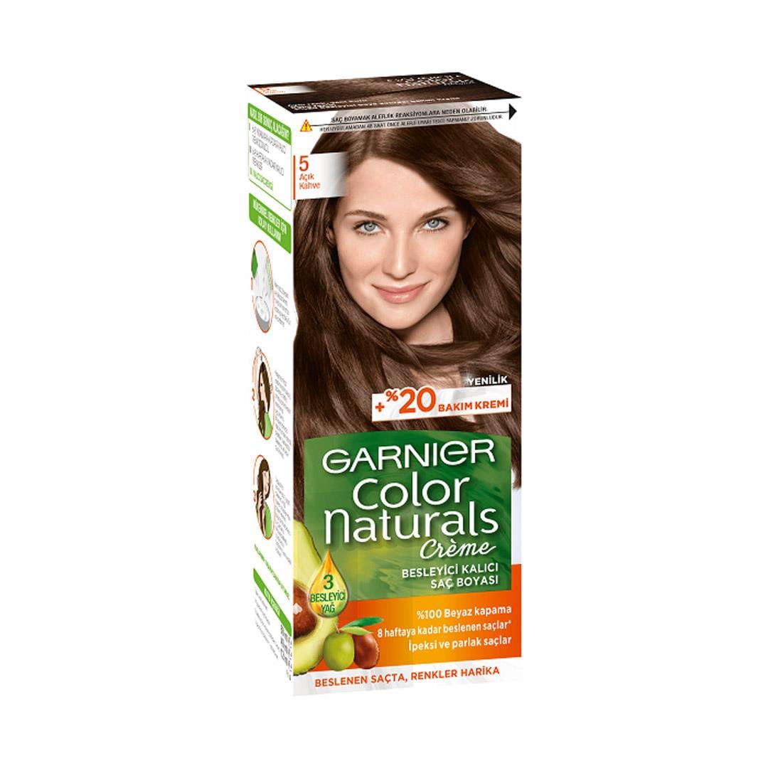 Saç BoyasıGarnier Colornat Boya Açık Kahve Krem Boya No:5