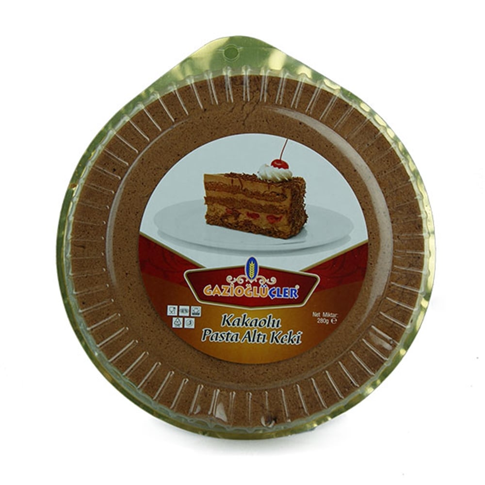 Gazioğlu Pasta Altı Keki 280 gr Kakaolu