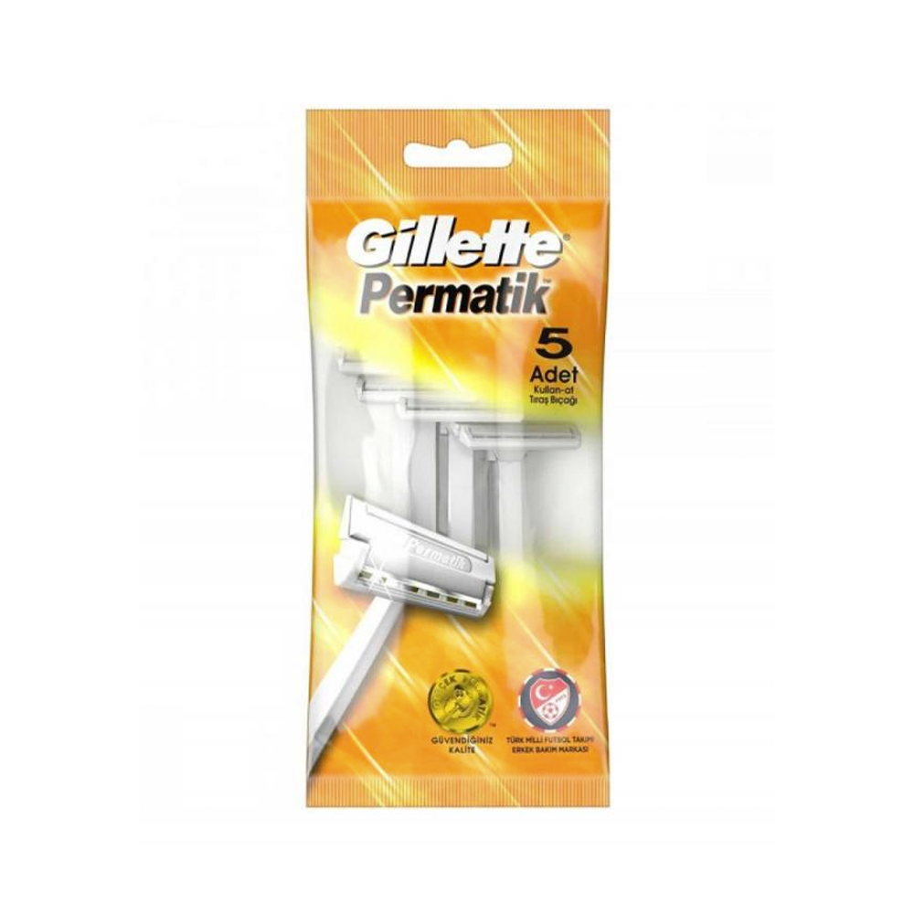 Tıraş BıçağıGillette Permatik Kullan At Tıraş Bıçağı 5 Adet