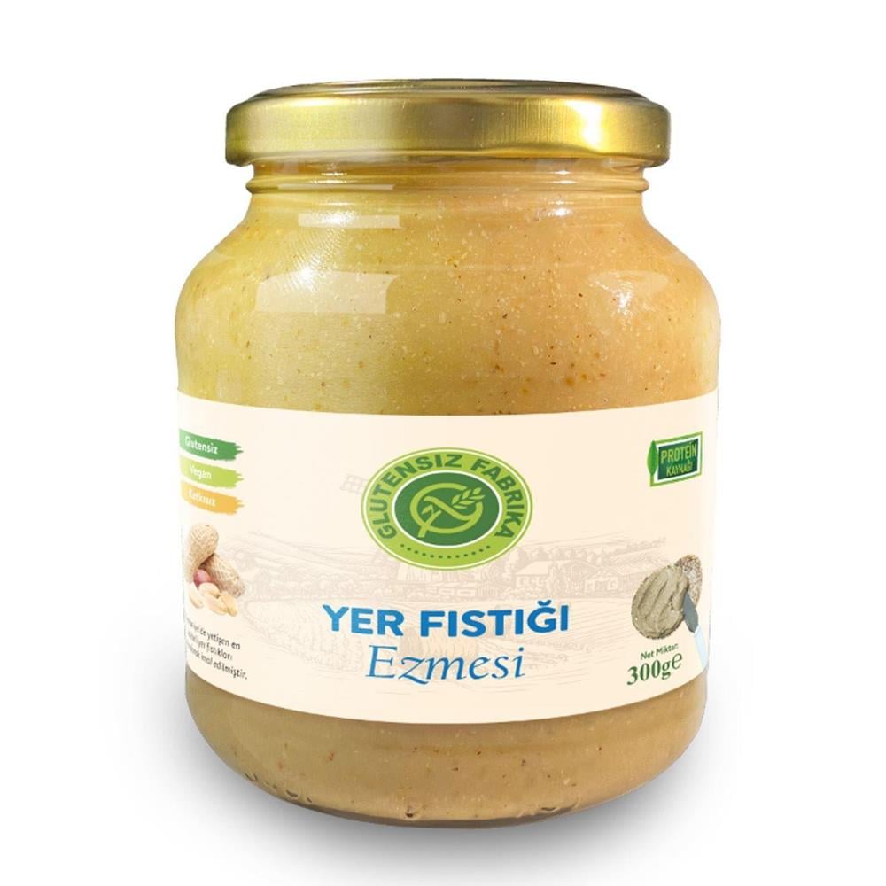 Fıstık EzmesiGlutensiz Fabrika Yer Fıstığı Ezmesi 300 Gr.