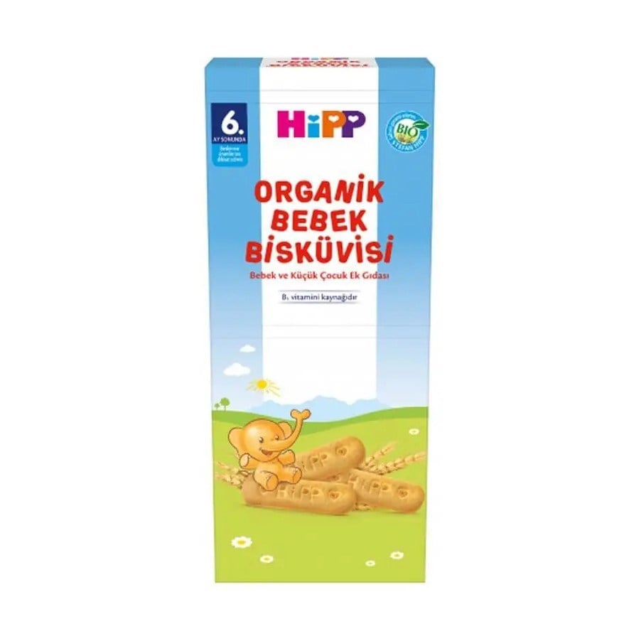 Bebek MamasıHipp Organik Bebek Bisküvisi 180 Gr