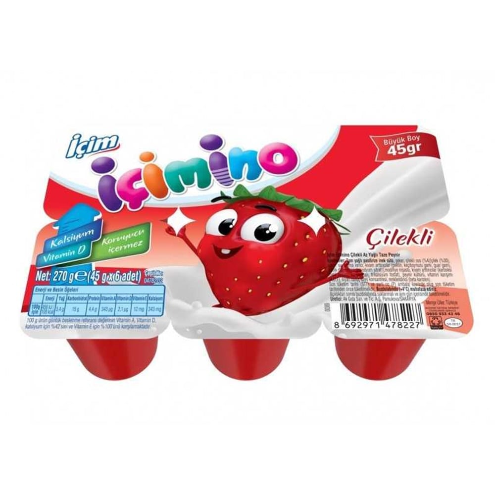 İçim İçimino Çilekli 6x45 Gr
