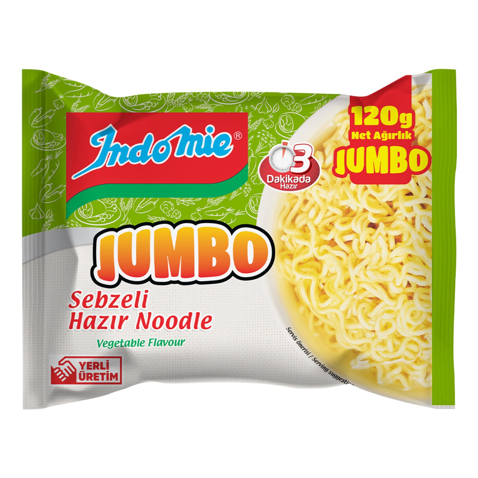 MakarnaIndomie Jumbo Sebzeli Hazır Noodle 120 g
