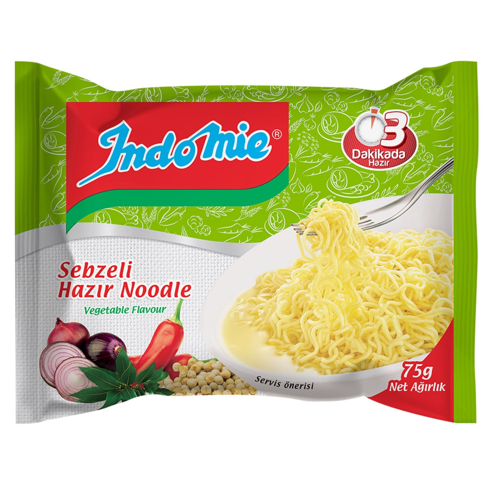 Makarnaİndomie Makarna Sebze Çeşnili 75 Gr