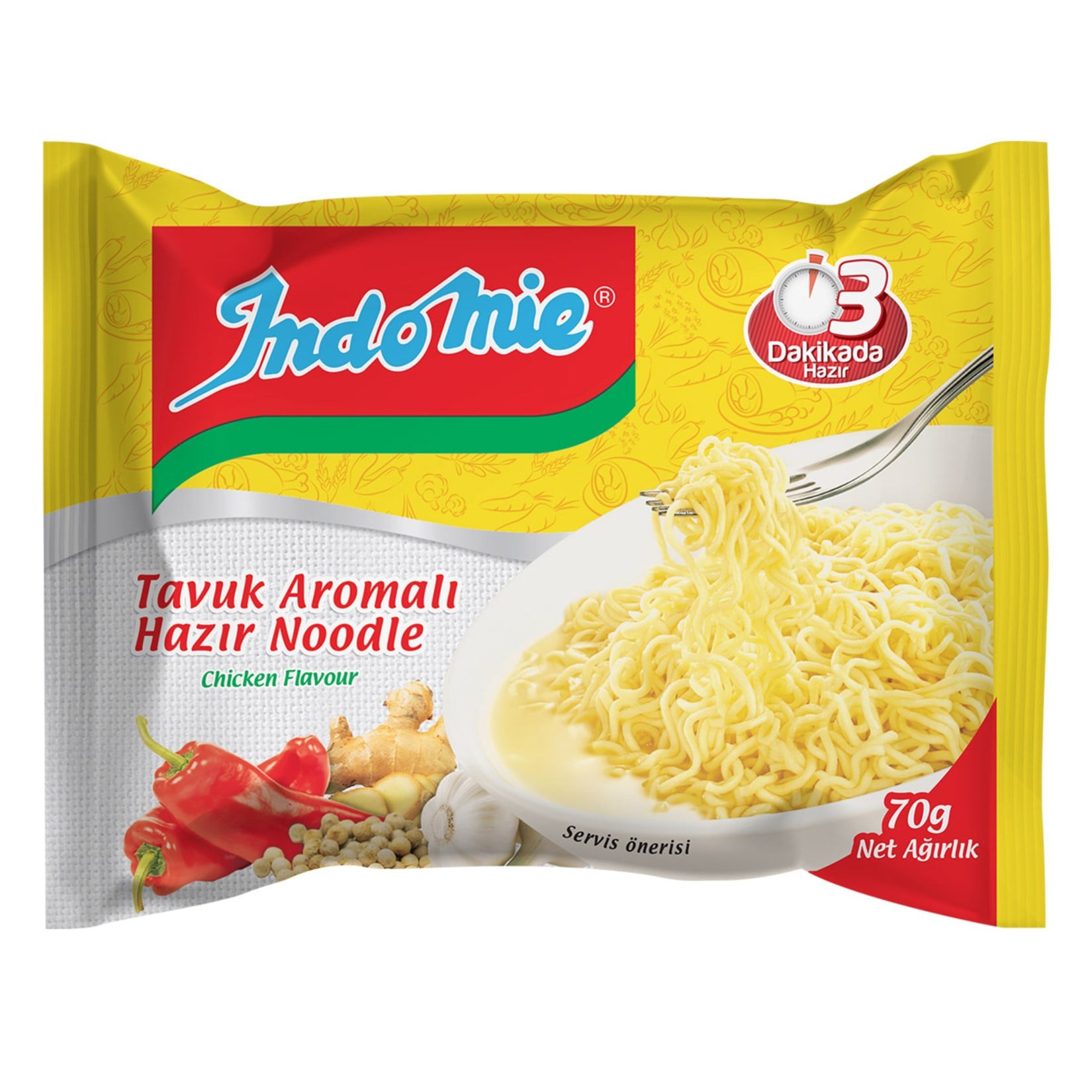 Makarnaİndomie Makarna Tavuk Çeşnili 70 Gr