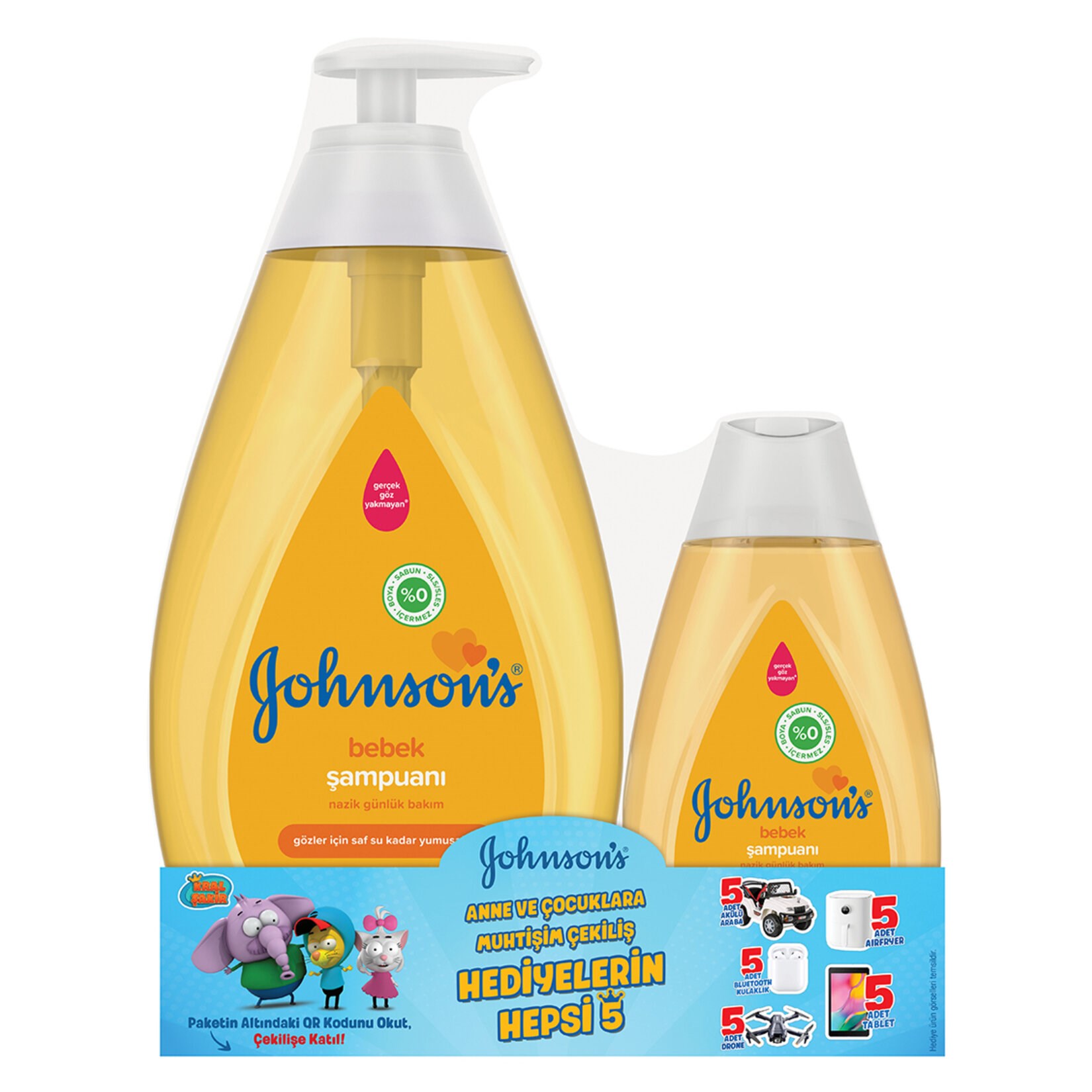 ŞampuanJohnsons Baby Bebek Şampuanı 750 ml+200 ml Hediyeli