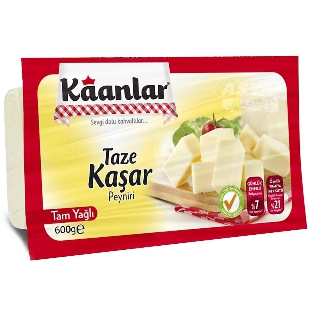 Taze KaşarKaanlar Tam Yağlı Taze Kaşar Peyniri 600 g