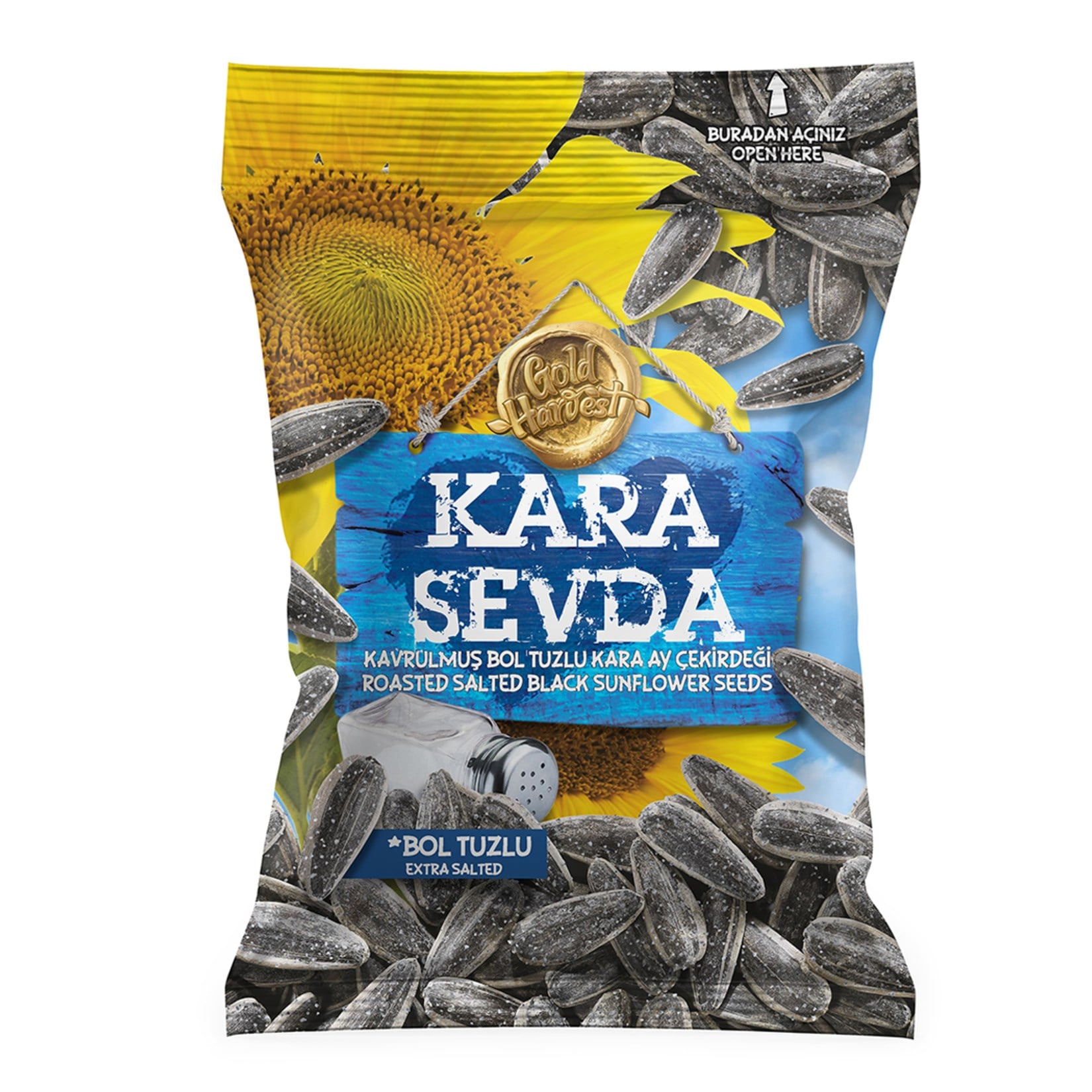 AyçekirdeğiKarasevda Kavrulmuş Ayçekirdek Bol Tuzlu 250 g