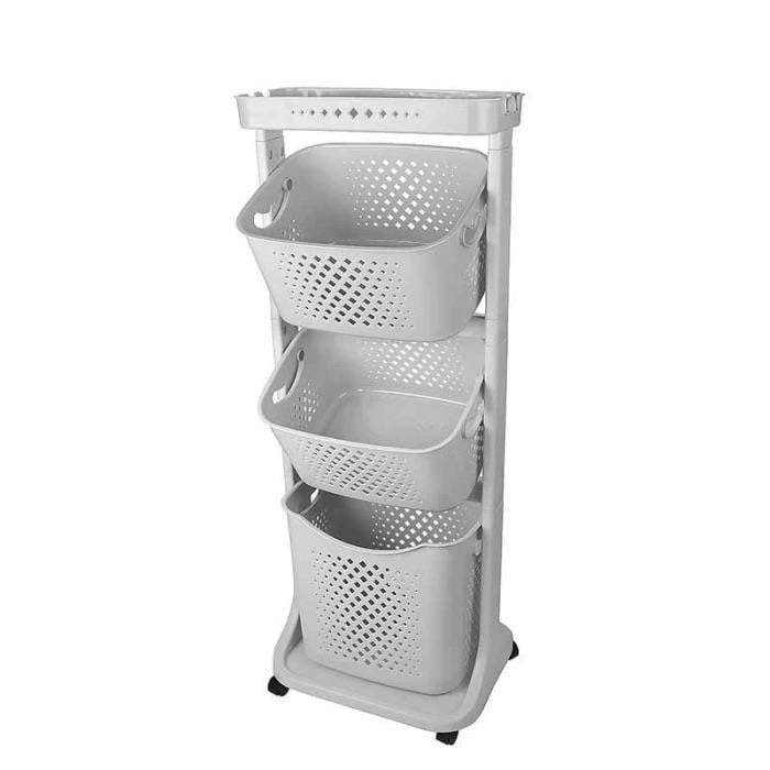 Ev DüzenleyiciKat Kat Sepet Çok Amaçlı Gri Organizer 4 No