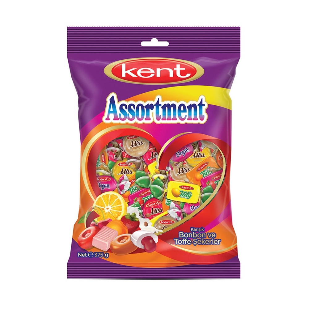 Kent Assortment Karışık Bonbon ve Toffe Şekerler 375 Gr