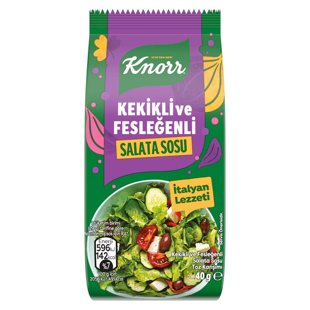 Makarna SosuKnorr Salata Sosu Kekikli ve Fesleğenli 40 g
