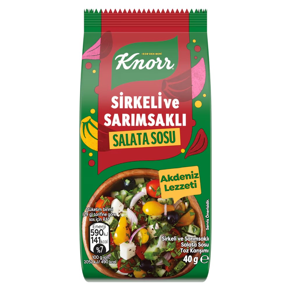 Makarna SosuKnorr Salata Sosu Sirkeli ve Sarımsaklı 40 g