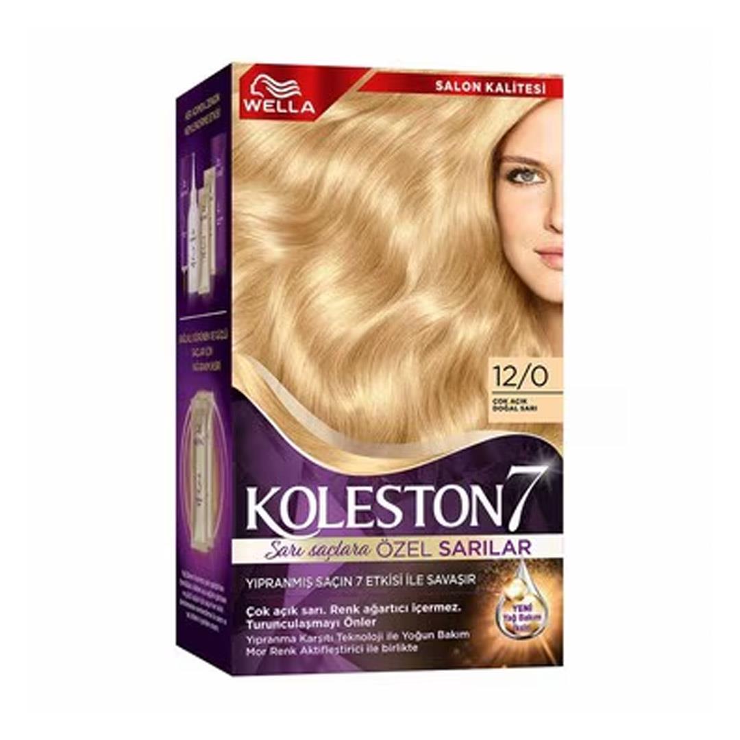 Saç BoyasıKoleston Set Boya 12/0 Açık Doğal Sarı