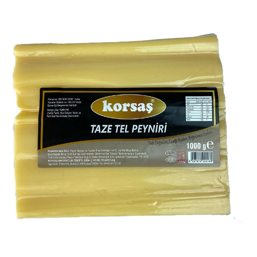 Taze KaşarKorsaş Taze Tel Peyniri 1000 Gr