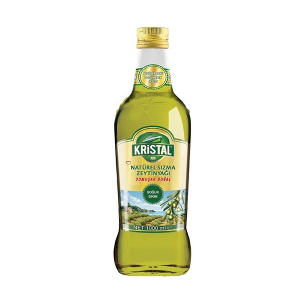 Kristal Natural Sızma Zeytinyağı 1 Lt Cam