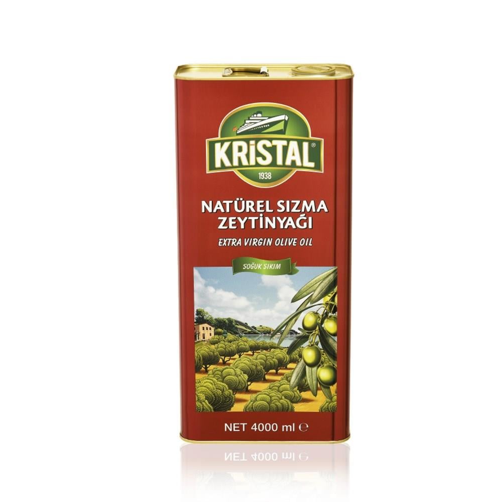 Kristal Natural Sızma Zeytinyağı 4 Lt Tnk