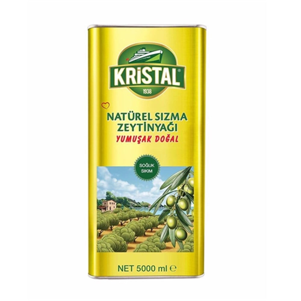 Kristal Natural Sızma Zeytinyağı 5 Lt Tnk