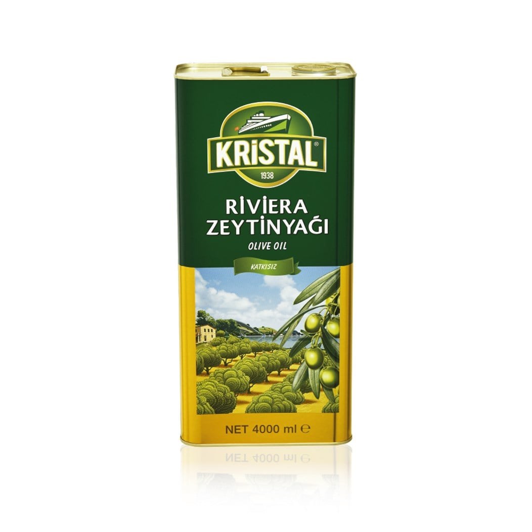 ZeytinyağıKristal Riviera Zeytinyağı Teneke 4 L