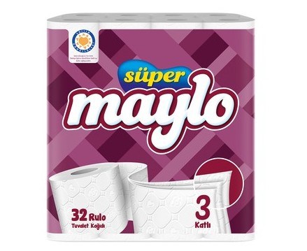 Tuvalet KağıdıMaylo Tuvalet Kağıdı 32 'li 3 Katlı Süper