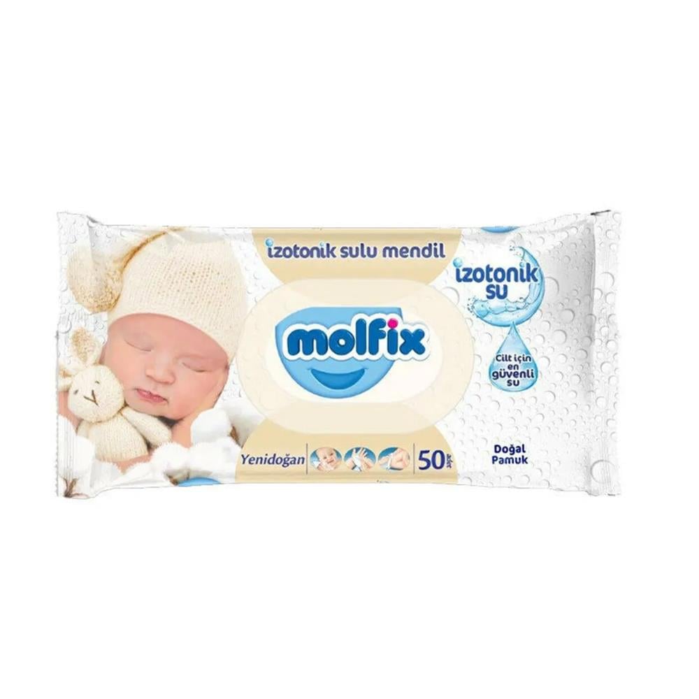 Molfix İzotonik Yenidoğan Islak Mendil 50 adet