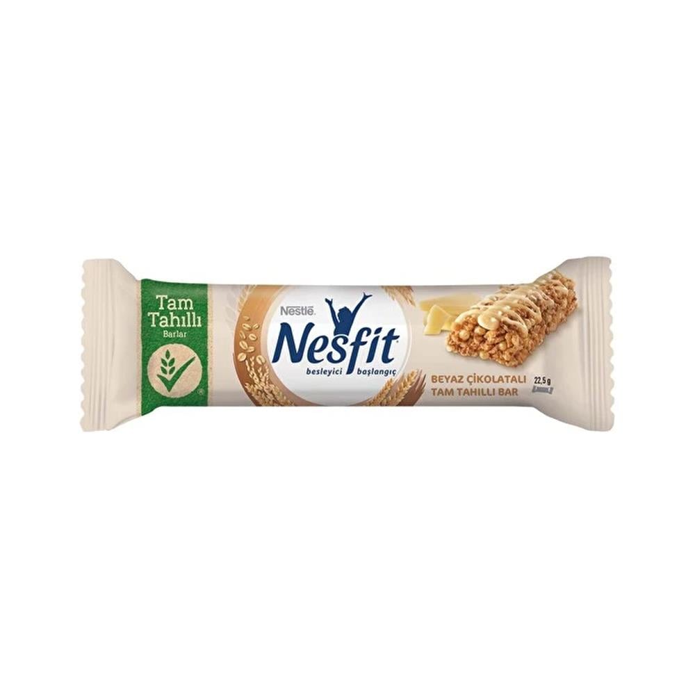 Bar KaplamalılarNestle Nesfit Bar Beyaz Çikolatalı Tam Tahıllı 23.5 Gr