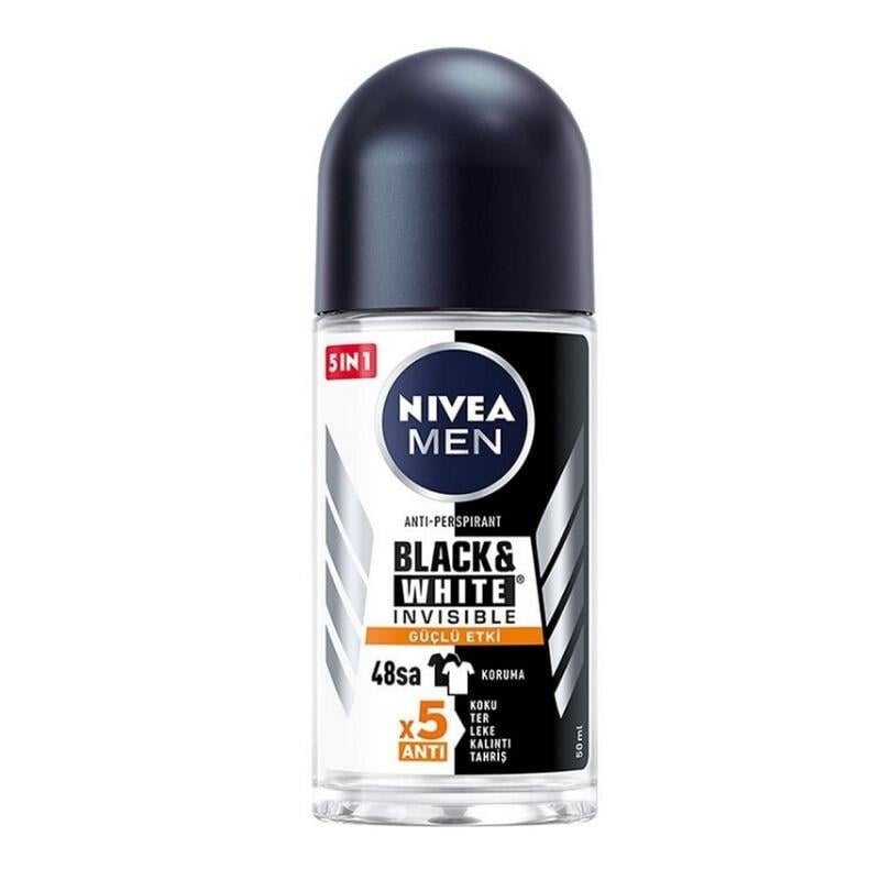 Erkek Roll OnNivea Men Roll-On Invısıble Black White 50 ml