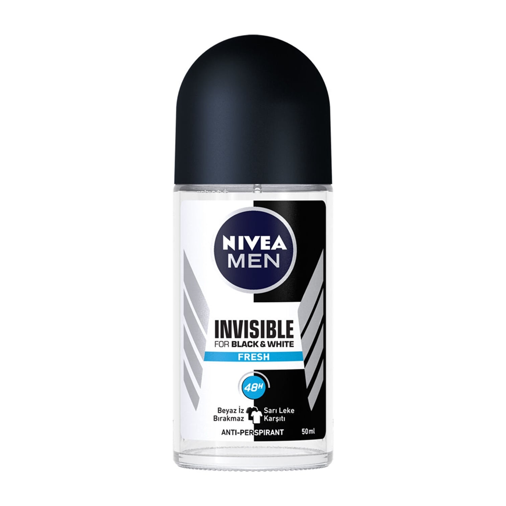 Kadın Roll OnNivea Men Roll-On Invısıble Black&White 50 ml