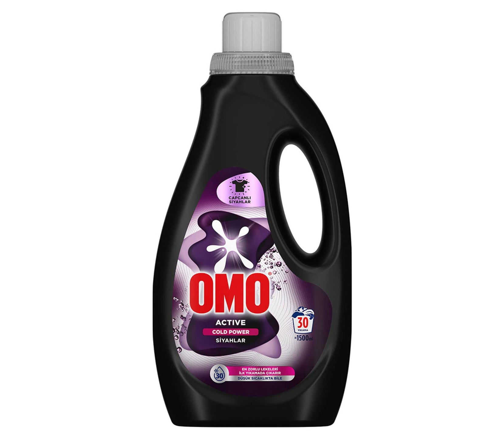 Sıvı Çamaşır DeterjanıOmo Sıvı Deterjan Active Cold Power Siyahlar 30 Yıkama 1500 ml