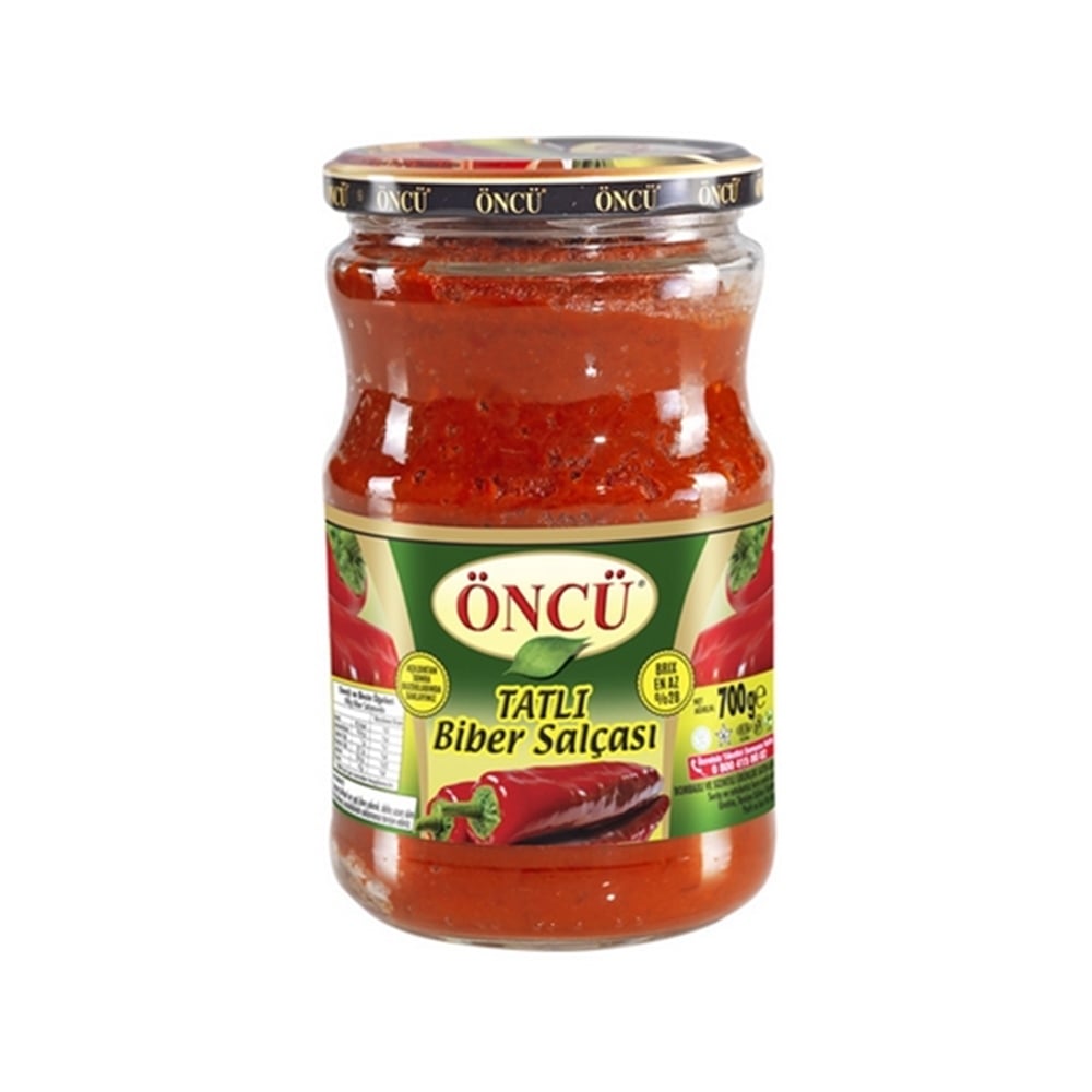 Öncü Salça Tatlı Biber Cam 700 Gr.