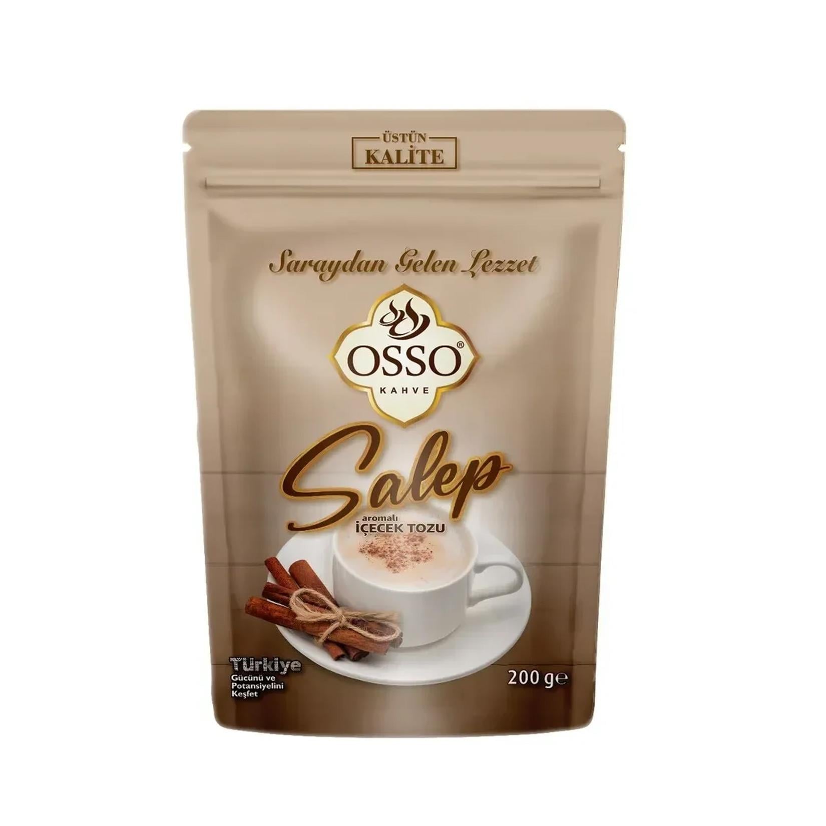 Sıcak Çikolata, SalepOsso Salep Aromalı İçeçek Tozu 200 gr