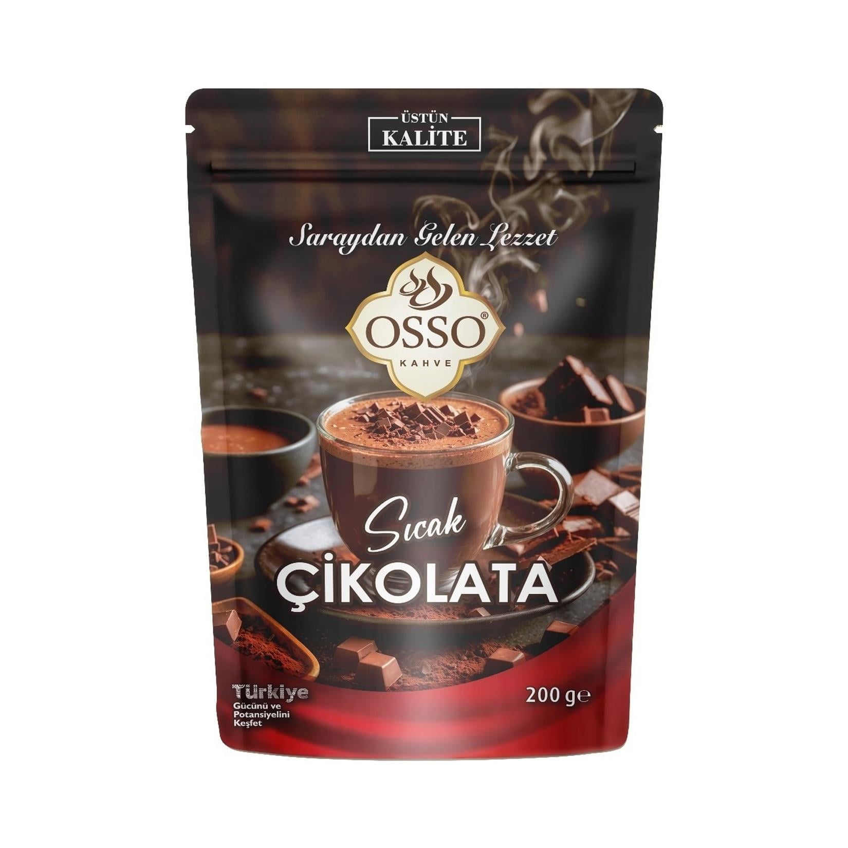 Sıcak Çikolata, SalepOsso Sıcak Çikolata Aromalı İçeçek Tozu 200gr