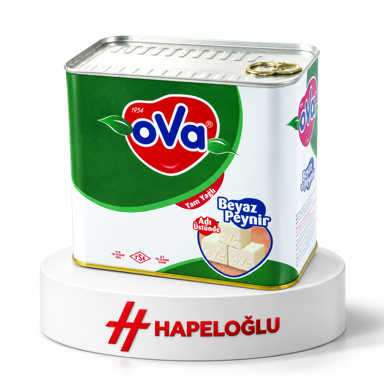 İnek PeyniriOva Beyaz Peynir Tnk 1800 Gr