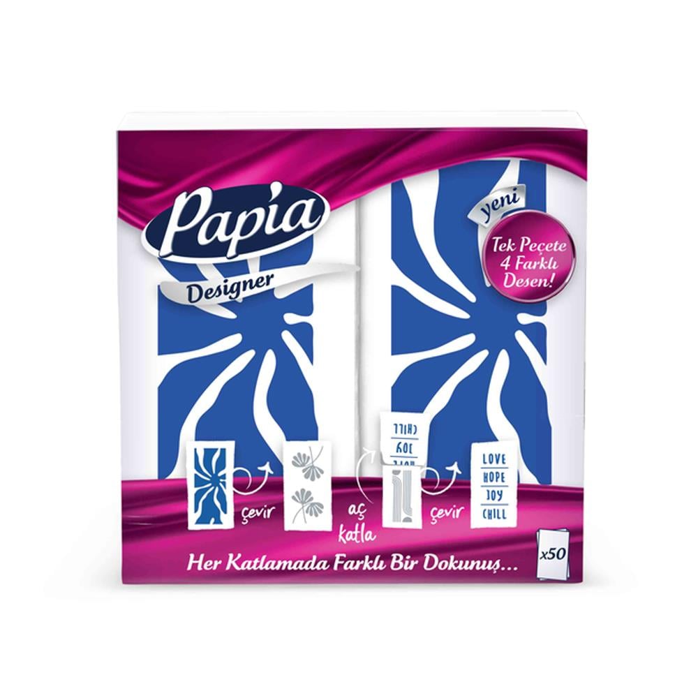 PeçetePapia Peçete Designer 50 li