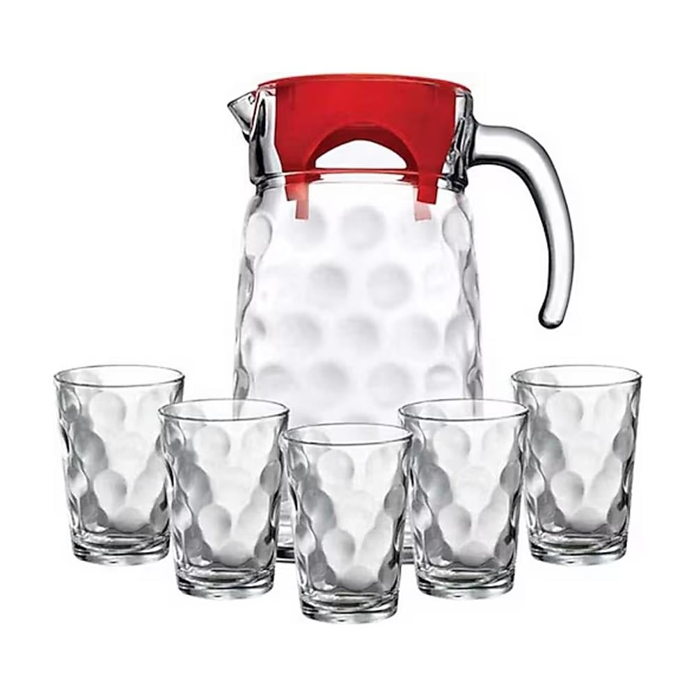 Sürahi & KarafPaşabahçe Kırmızı Kapaklı Space Su Takımı 98678