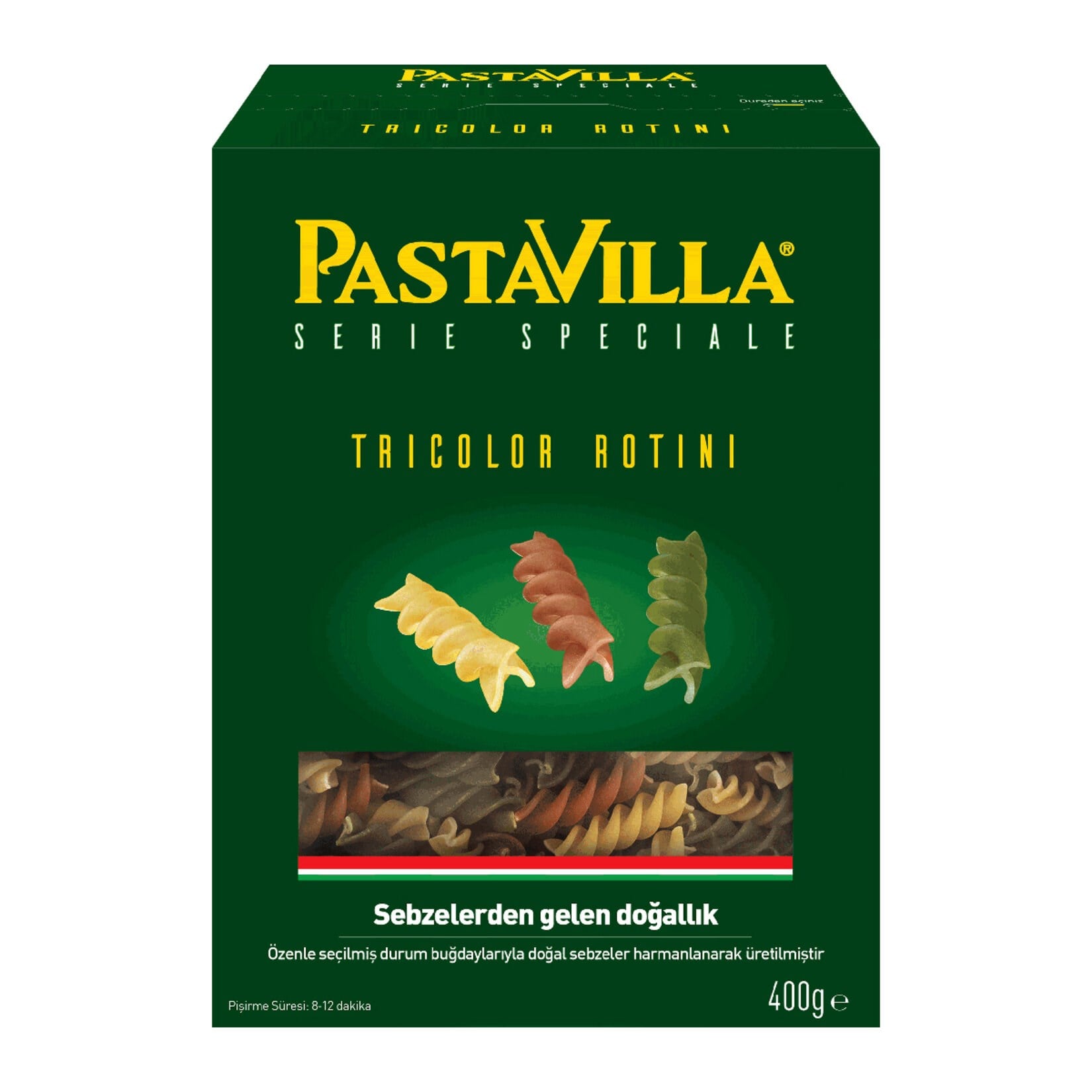 MakarnaPastavilla Makarna Tricolor Rotini 500 g