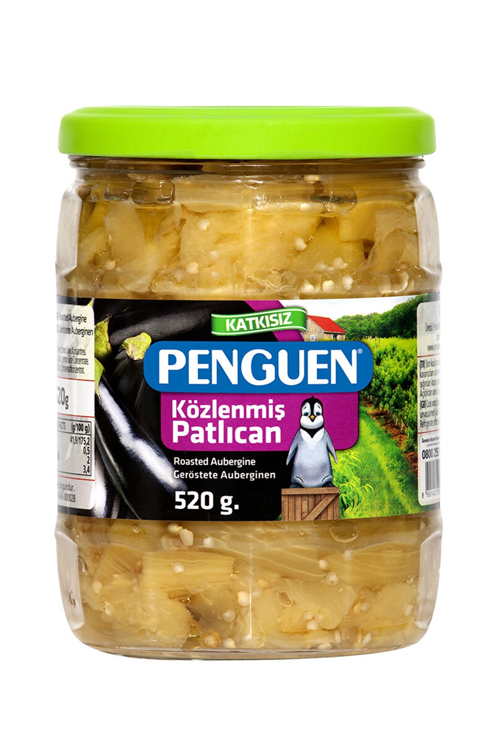 Penguen Közlenmiş Patlıcan Cam 520 Gr
