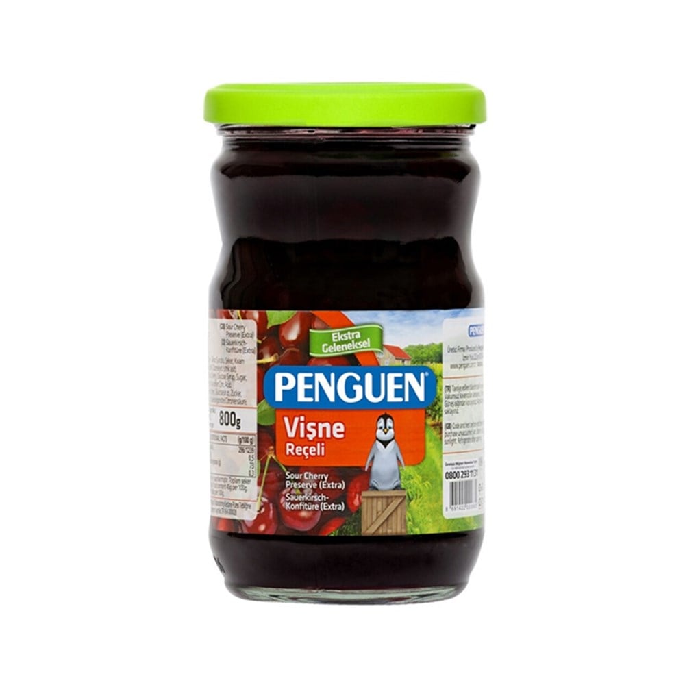 Penguen Reçel Vişne 800 Gr