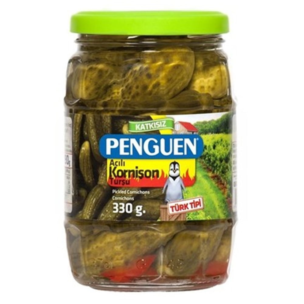 Penguen Turşu Kornişon Cam 330 Gr