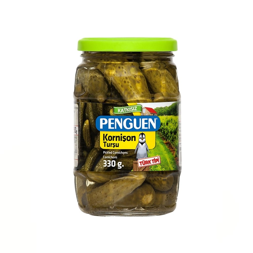 Penguen Turşu Kornişon Cam 330 Gr.