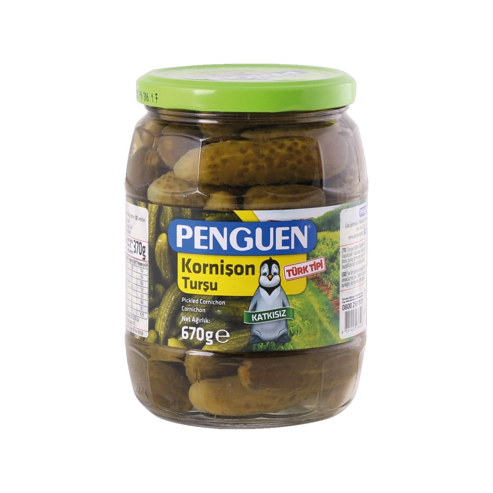 Penguen Turşu Kornişon Cam 670 Gr