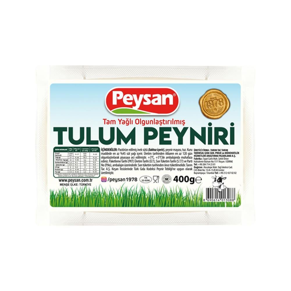 Tulum PeyniriPeysan Tulum Peyniri 400 g İzmir