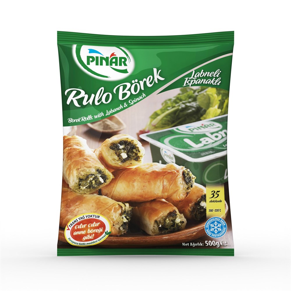 Pınar Rulo Börek Labneli Ispanaklı 500 G