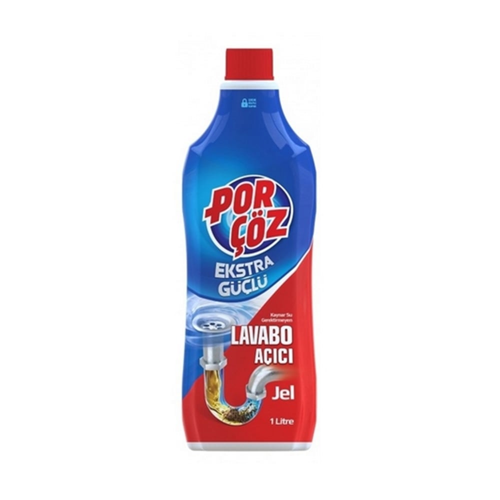 Porçöz Extra Güçlü Jel Lavabo Açıcı 1Lt